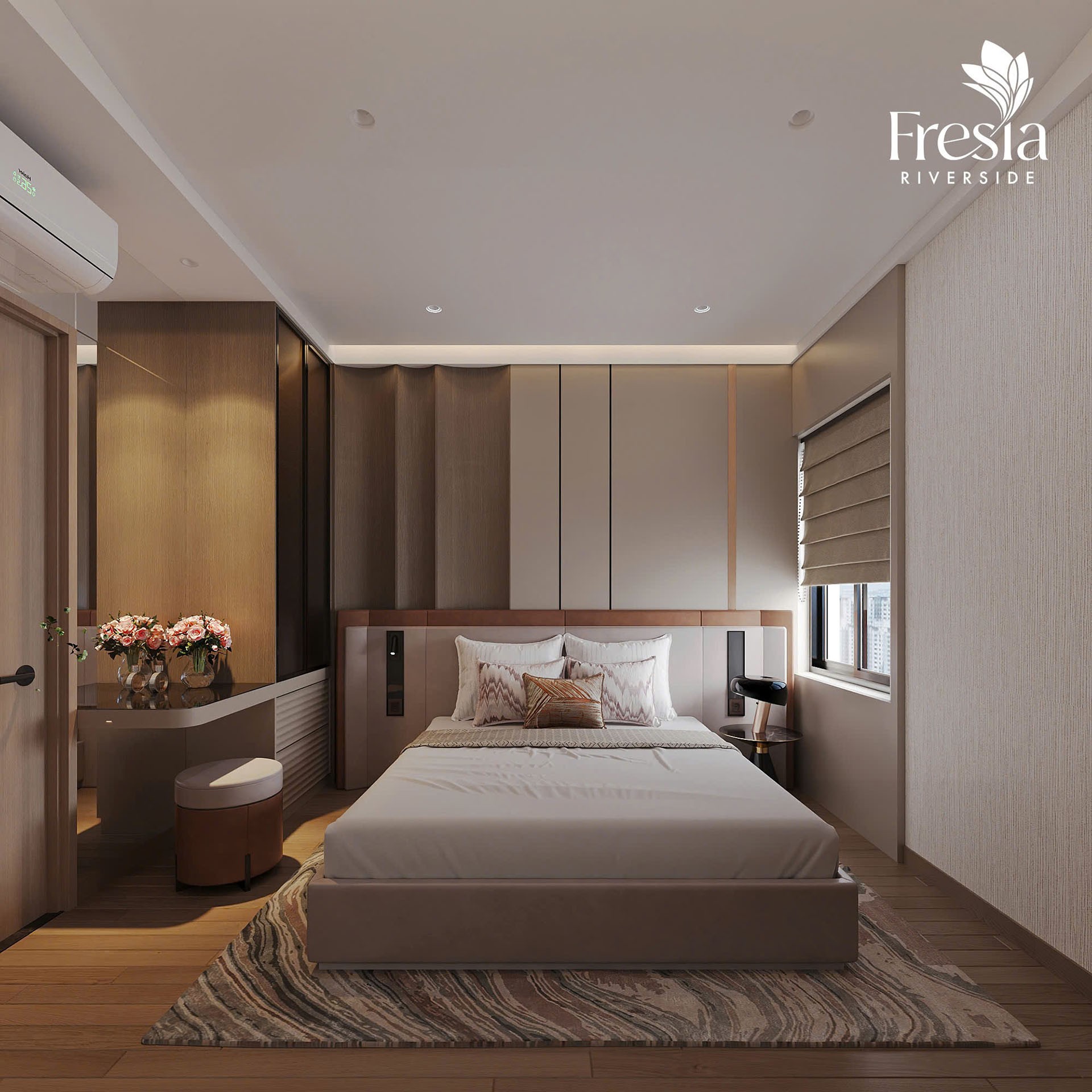 Nhà mẫu phòng ngủ căn hộ Fresia Riverside