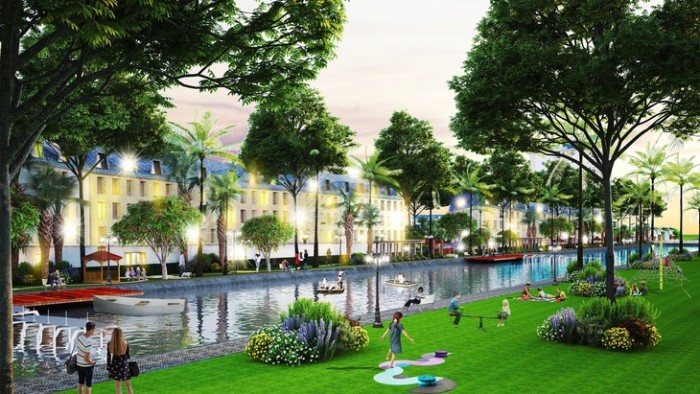 Phối cảnh công viên và không gian xanh tại Phương Nam River Park
