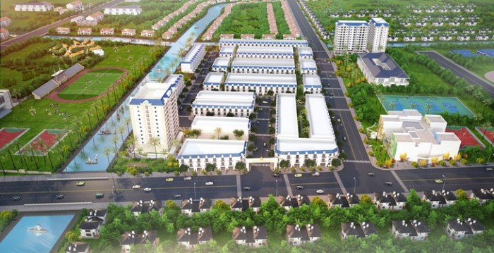 Phối cảnh tổng thể khu đô thị Phương Nam River Park tại Bến Tre
