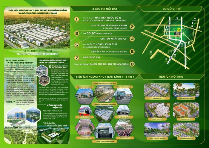 Mặt bằng và sơ đồ vị trí Nam An Bàu Bàng