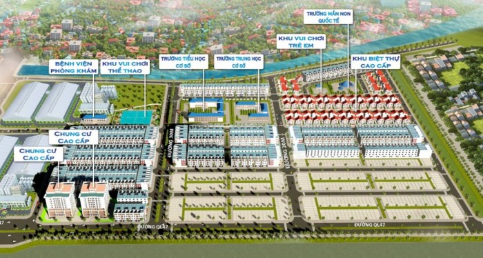 Mặt bằng tổng thể Sunrise Residence Quảng Phú, năm 2021.