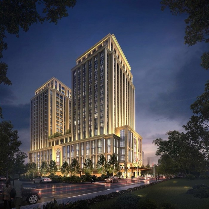 Phối cảnh BRG Legend - Hilton Hải Phòng từ BRG Group, năm 2021.