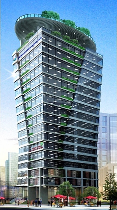 Phối cảnh tổng thể MBLI Tower lô D14 Tôn Thất Thuyết, năm 2019.