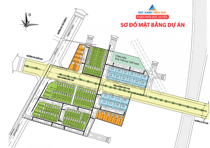 Sơ đồ mặt bằng dự án Đa Phúc Central Park, năm 2020.