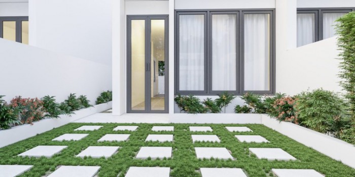 Phối cảnh sân sau nhà phố Home Garden, năm 2019