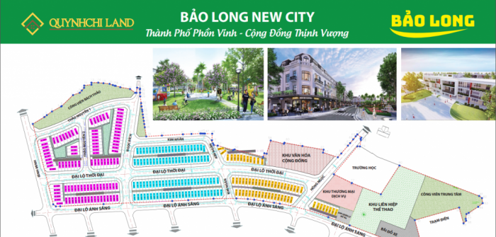 Bản đồ quy hoạch tổng thể Bảo Long New City.