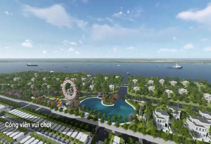 Phối cảnh công viên Goldland Cồn Khương, năm 2019.