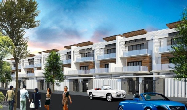 Phối cảnh nhà liên kế Goldland Cồn Khương, năm 2019.