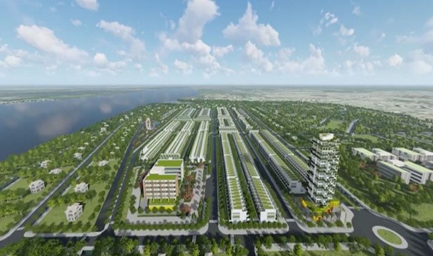 Phối cảnh tổng thể Goldland Cồn Khương, năm 2019.