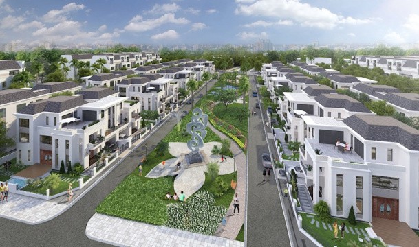 Phối cảnh công viên nội khu Minh Trường Central Land.