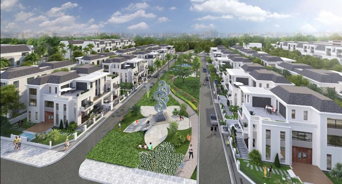 Phối cảnh tổng thể Minh Trường Central Land, năm 2019.